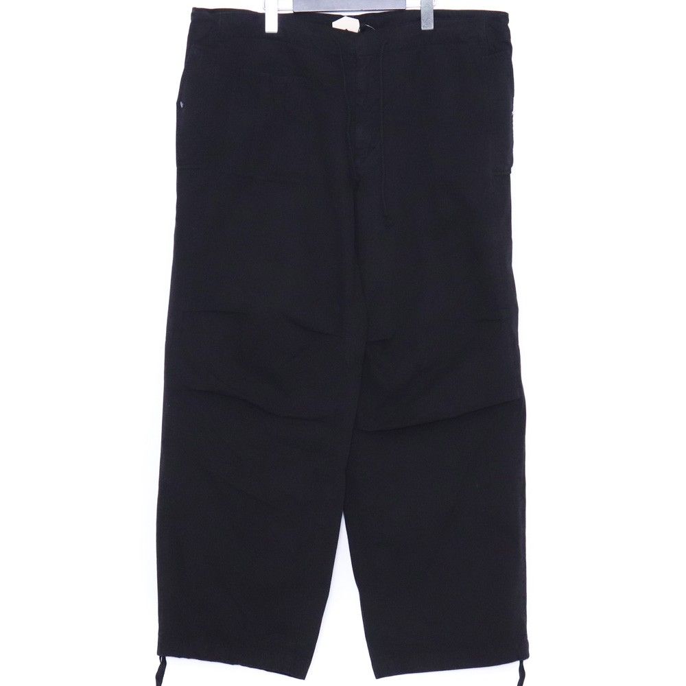 TEN C ARMY TROUSERS COTTON GABARDINE サイズ48 ブラック 25CTCUP04005