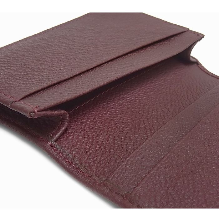 二つ折り名刺入れ レザー