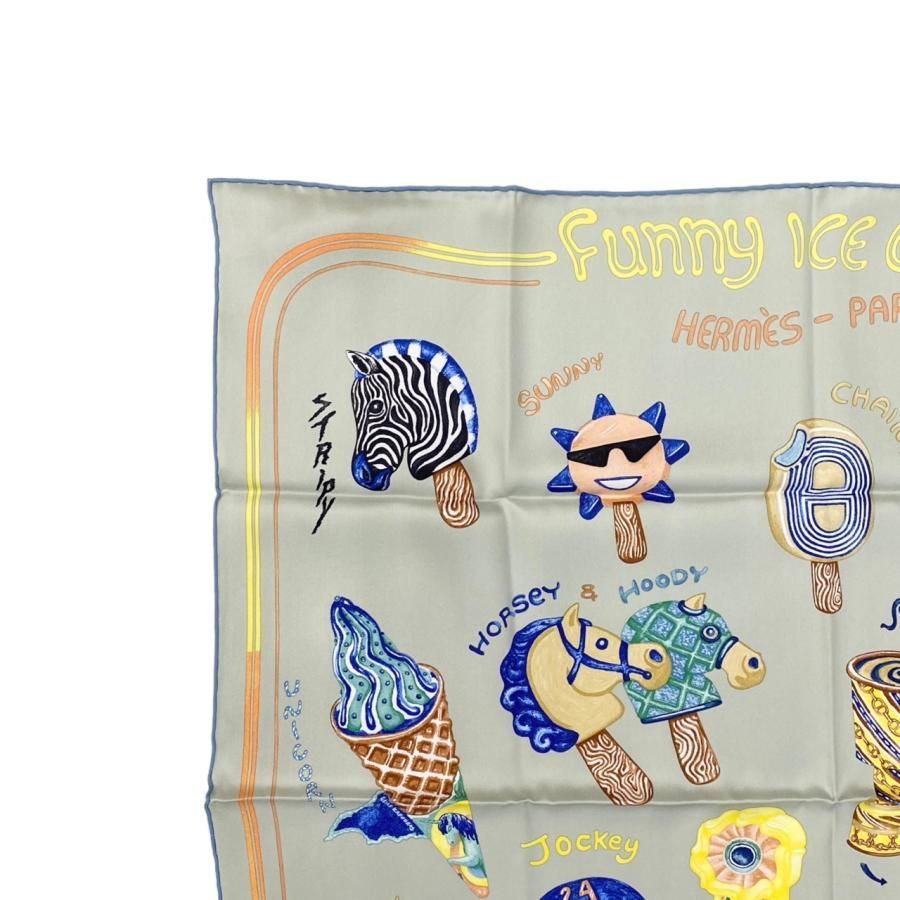 エルメス シルク ファニーアイスクリーム スカーフ エルメス ツイリー Funny Ice Cream ファニー アイスクリーム