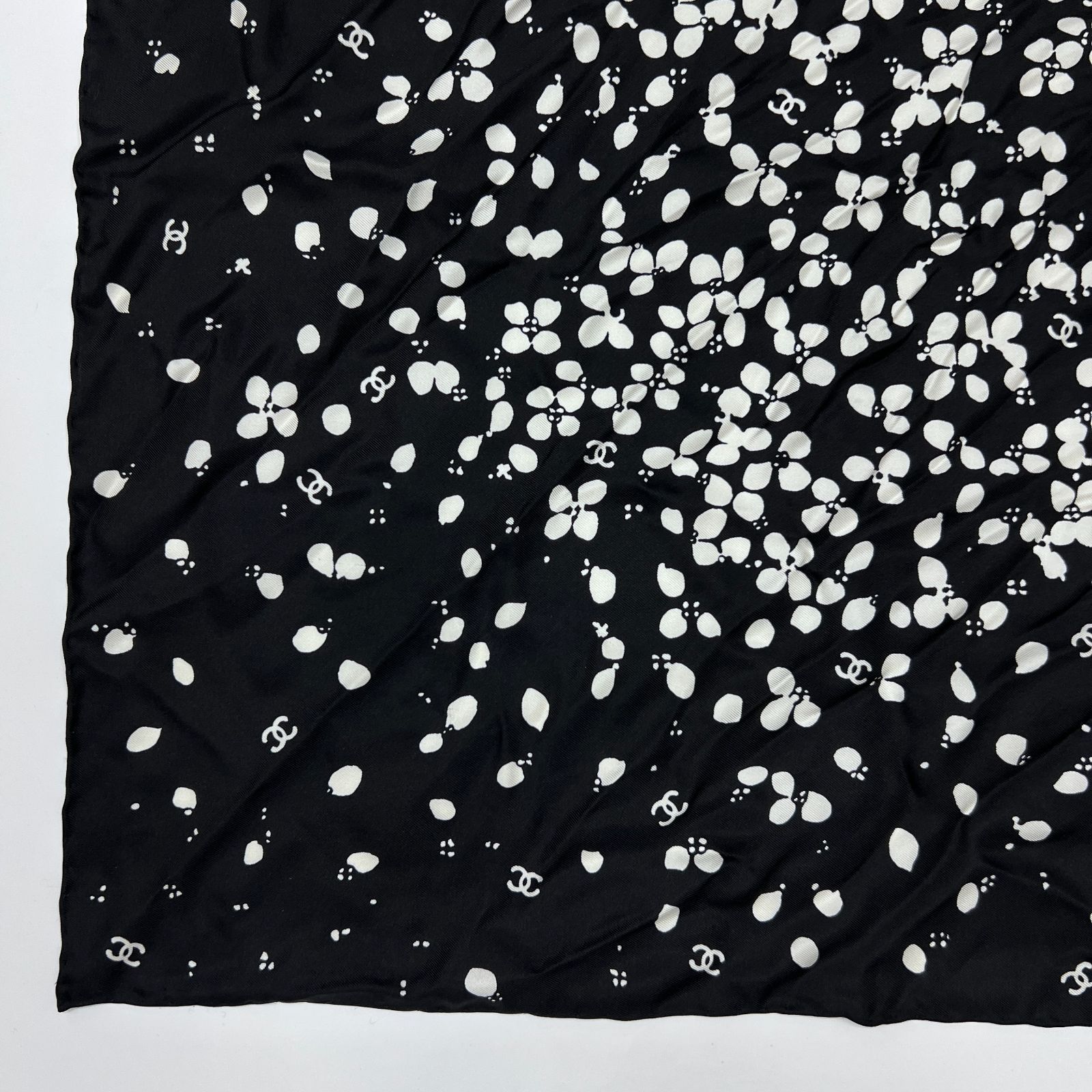 中古】CHANEL シャネル ココマーク シュシュ スカーフ 2点セット