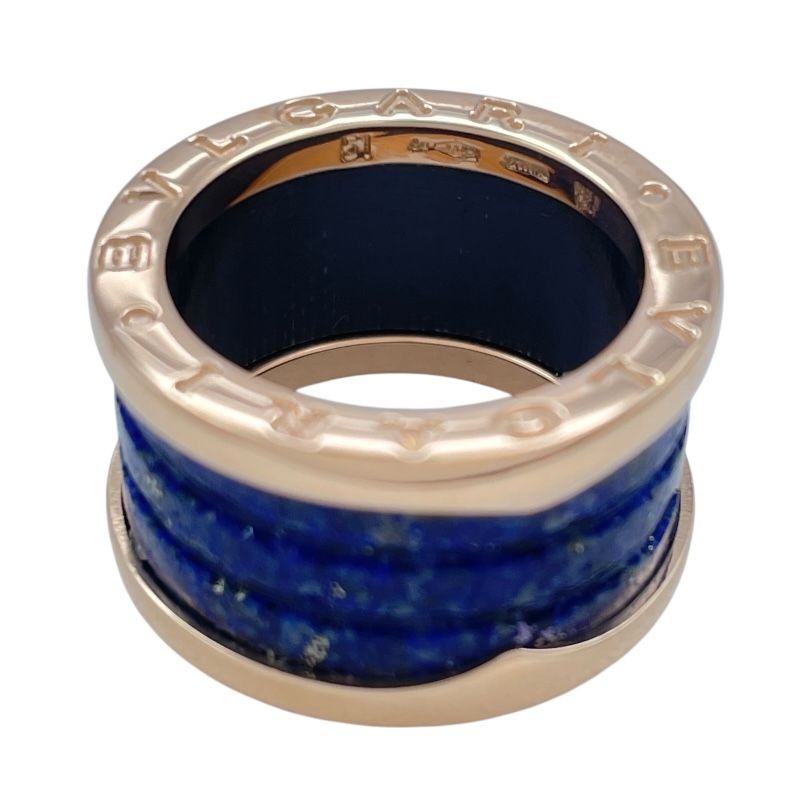 BVLGARI ブルガリ B-ZERO1リング 750PG/ラピス 3バンド BVLGARI ブルガリ B-ZERO1リング 750PG/ラピス 3バンド BVLGARI