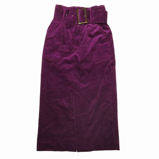 美品 リリーブラウン Lily Brown コーデュロイ 細畝 タイト スカート  