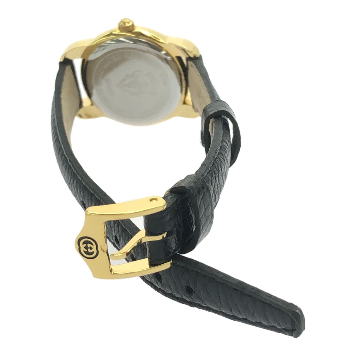 稼働 腕時計 GUCCI グッチ 5100L クォーツ QZ 黒文字盤 レディース