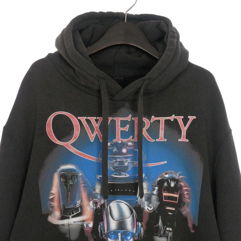ダブレット doublet ANDROID PRINT HOODIE USED加工 プルオーバー 