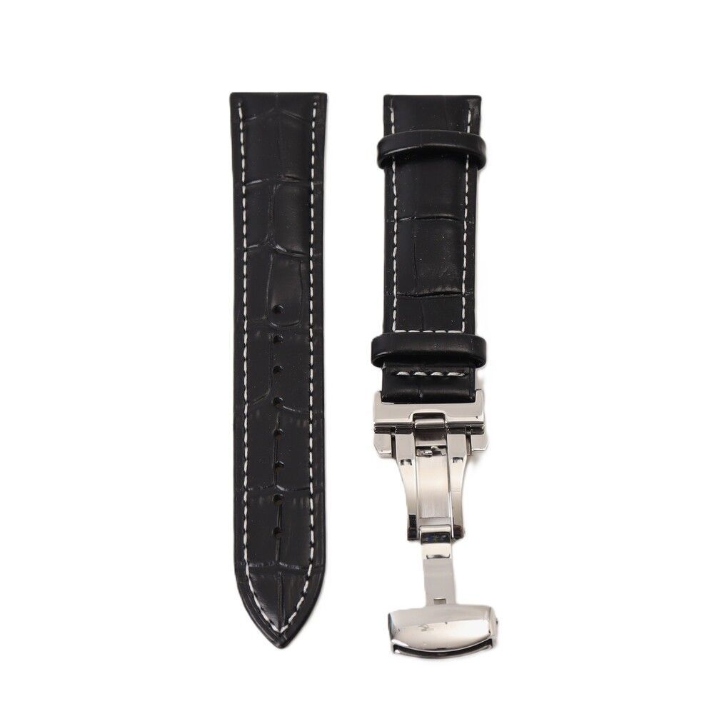 ☆ ブラック×ホワイト ☆ 22mm ☆ 腕時計 ベルト一式 腕時計