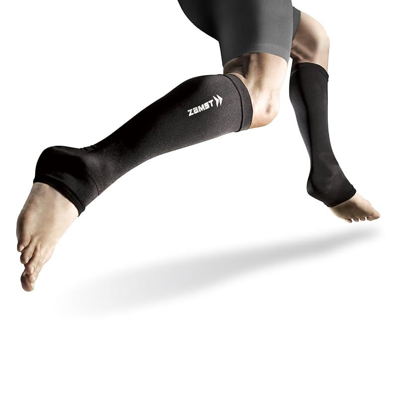 ザムスト(ZAMST) 段階式着圧ストッキング カーフスリーブ コンプレッション ランニング (両足入り) LLサイズ ネイビー 1 ザムスト(ZAMST) 段階式着圧ストッキング カーフスリーブ S ブラック