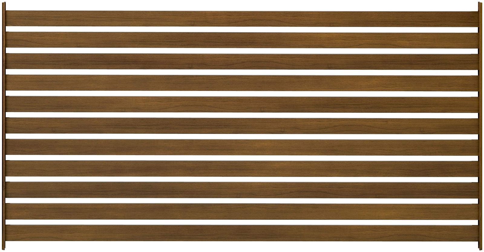 タカショー フェンス 美WOOD 木目調 錆 キズに強いアルミ製 幅120cm×奥行2.5cm×高さ62.3cm スリムボーダー ナチュラルウッド 目隠し 庭 ガーデン BEW-FS623NW