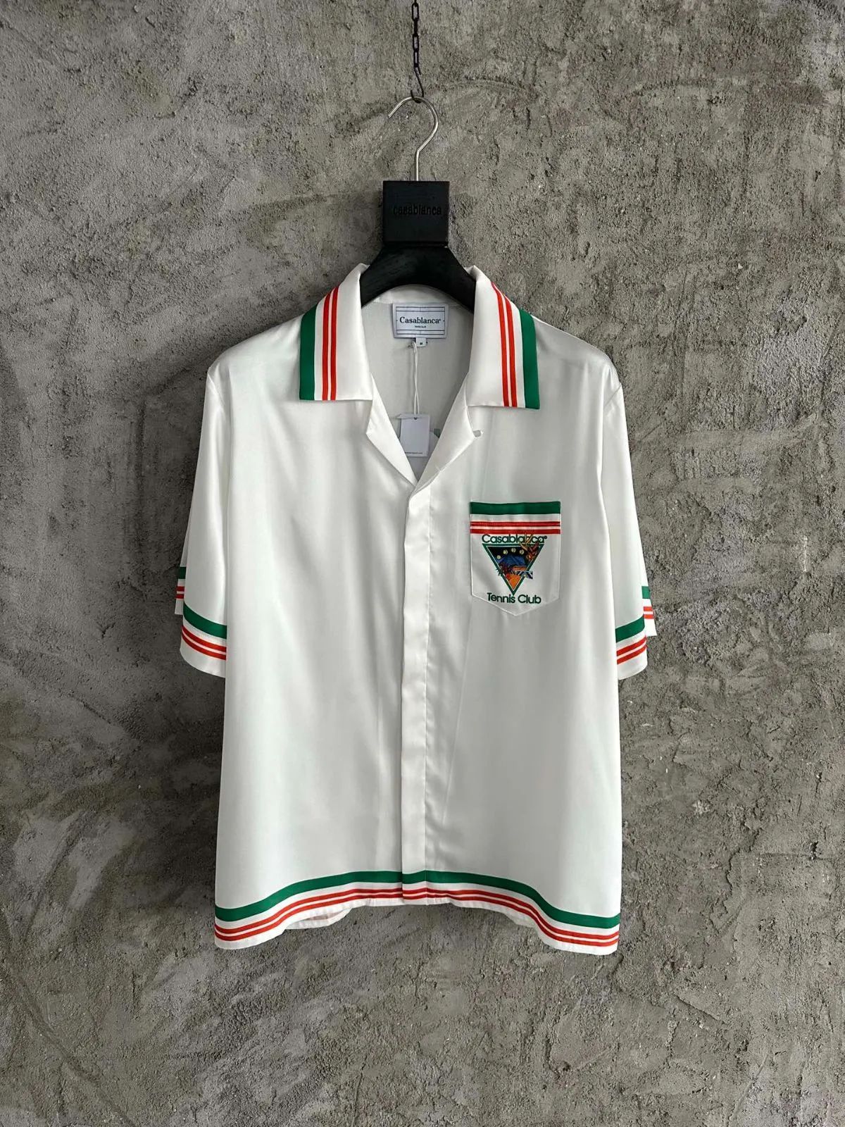 Casablanca Tennis Club Icon Silk Shirt