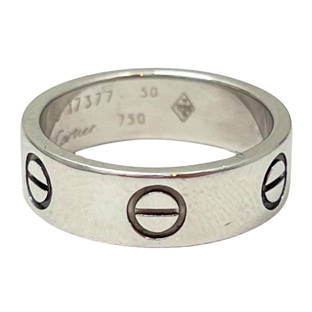 ring様　ご確認用 CARTIER カルティエ 750 ホワイトゴールド ラブ リング 6.5g 50=9.5号