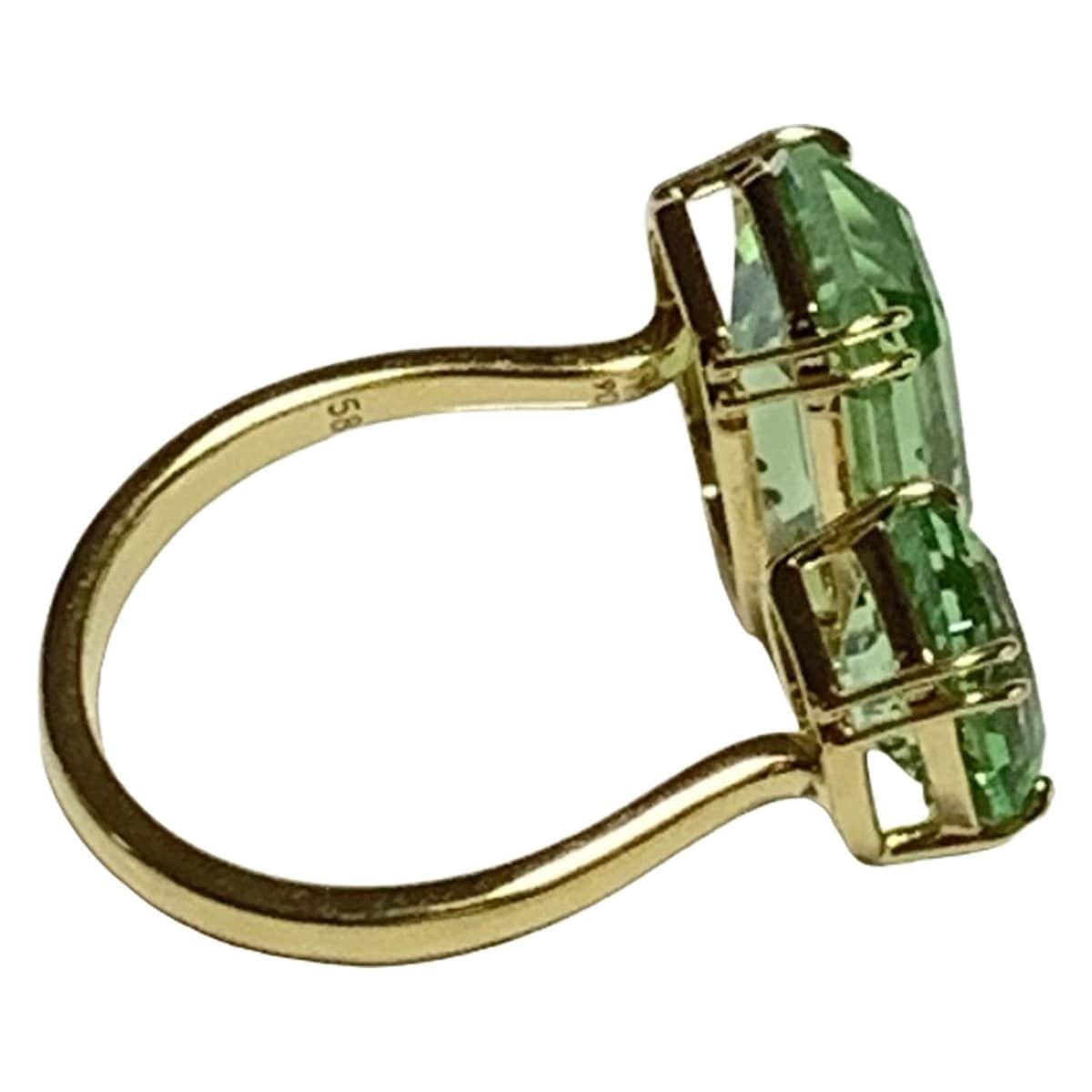SWAROVSKI(スワロフスキー) リング 58 - クリアライトグリーン