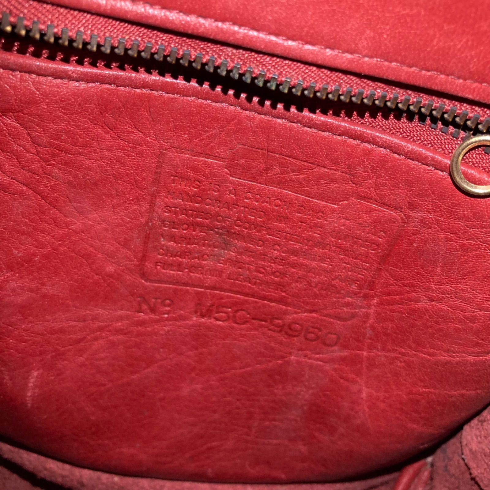 COACH オールドコーチ 9960 リュック レッド ボルドー バーガンディ