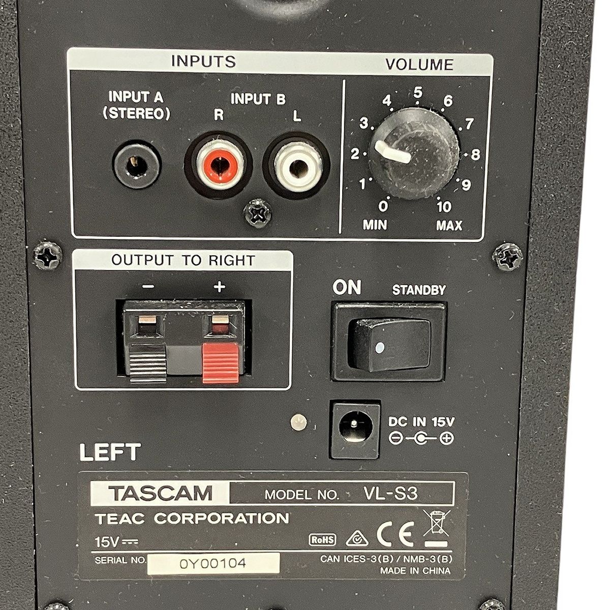 TASCAM VL-S3 デスクトップモニター スピーカー ペア 訳あり T9799428