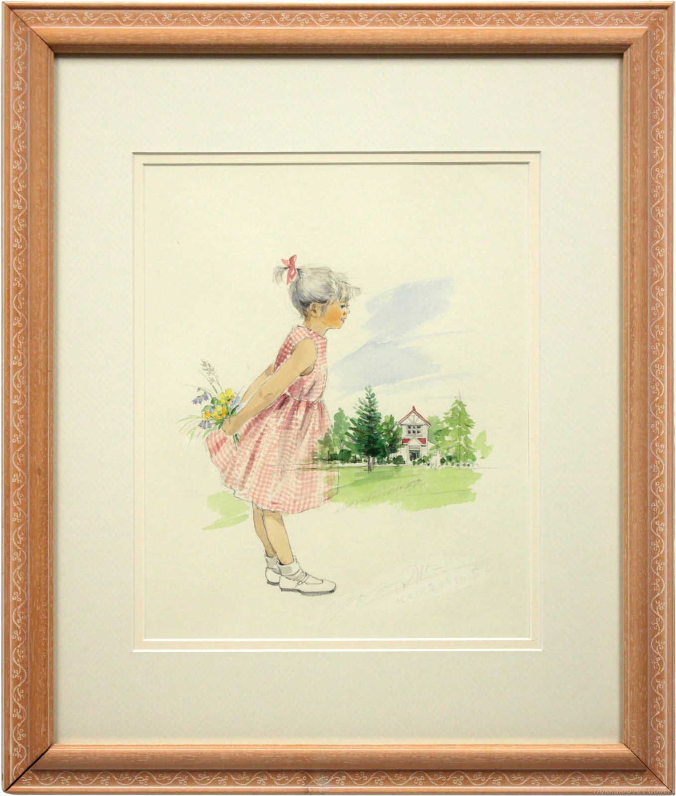 たかたのりこ 北大付属植物園 水彩画 絵画