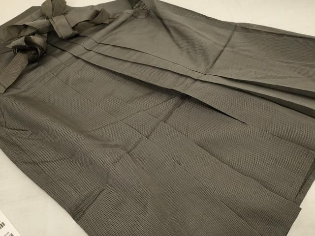 平和屋着物＊夏物 男性 行灯袴 縞 正絹 AABC3445jd