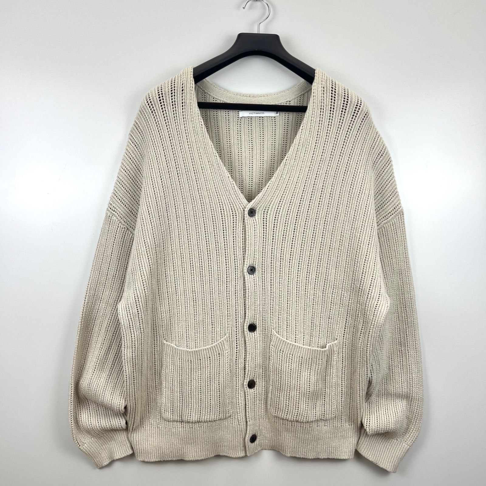 VICTIM 22SS MESH KNIT CARDIGAN M VTM-22-N-007 ヴィクティム 