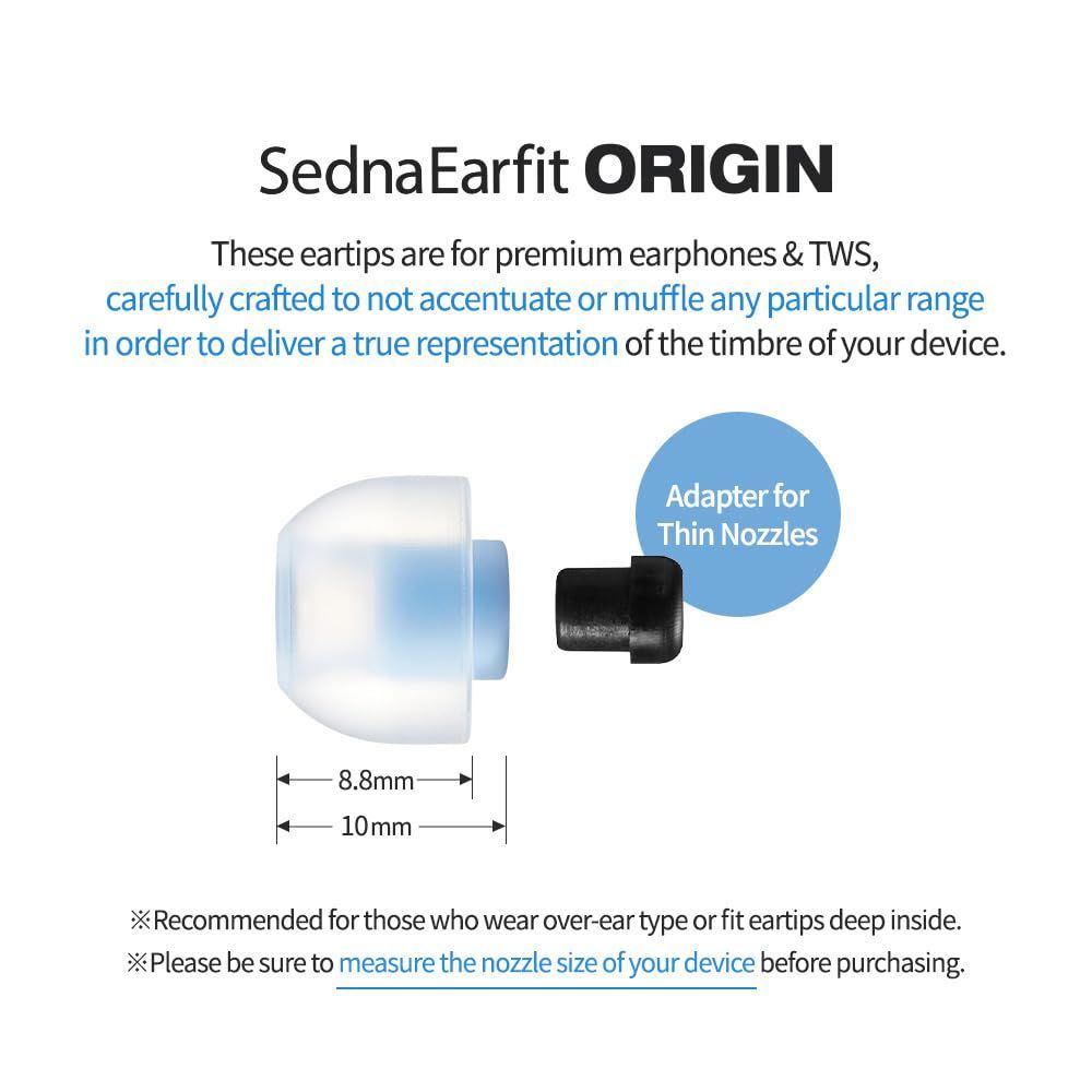 AZLA SednaEarfit ORIGIN Standard [イヤーピース S/MS/Mサイズ各1ペア] 有線イヤホン推奨 キノコ型形状 ...