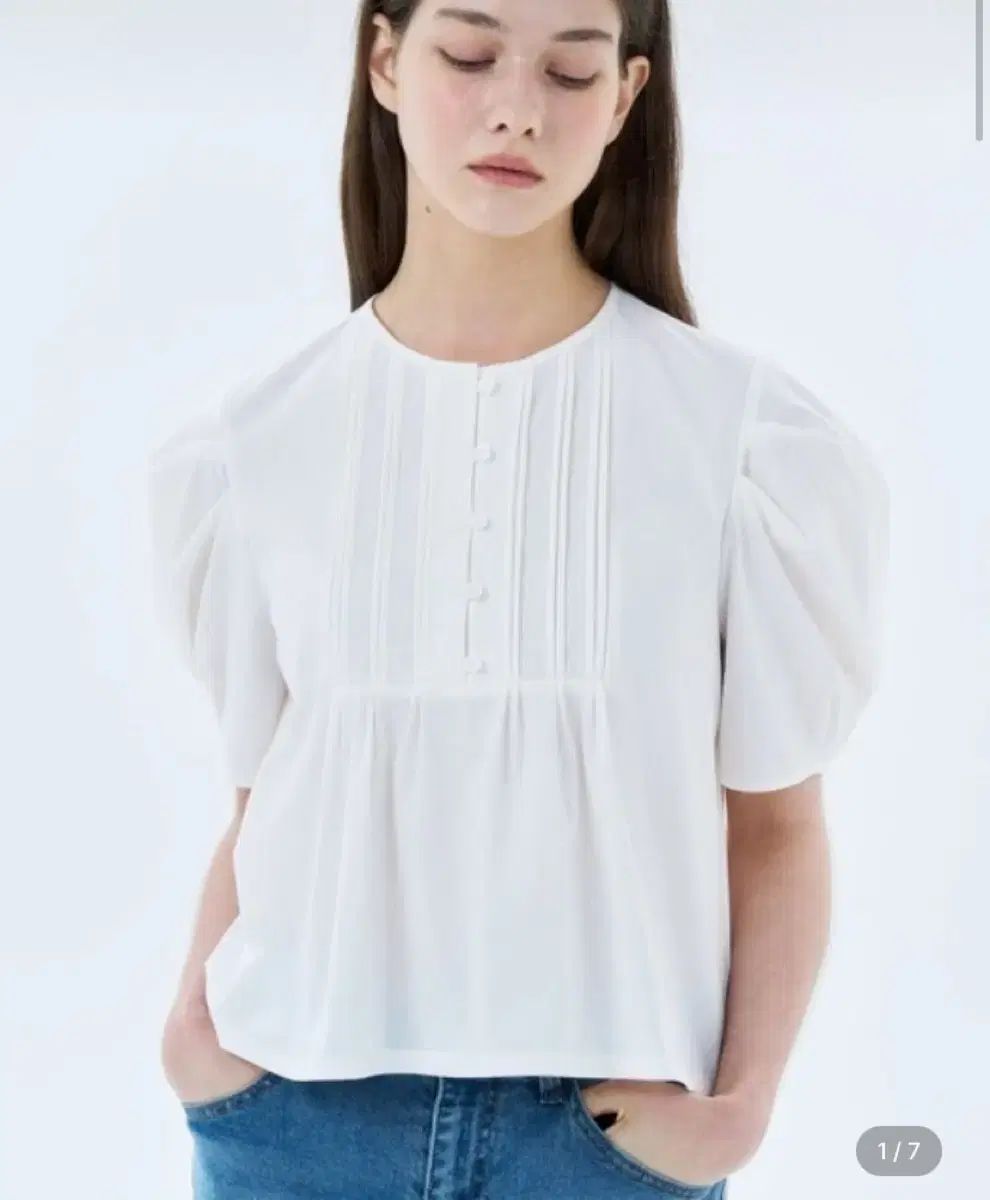 FRONTROW フロントロウ Pintuck Puff Sleeve Blouse