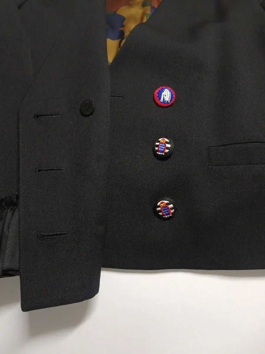 ラッキーシュエトゥ ウール フリル 刺繍 ダブル ジャケット USTAUSTRALIA_COM_AU