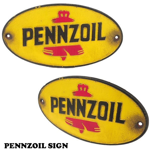 PENNZOIL SIGN【ペンゾオイル サインプレート】