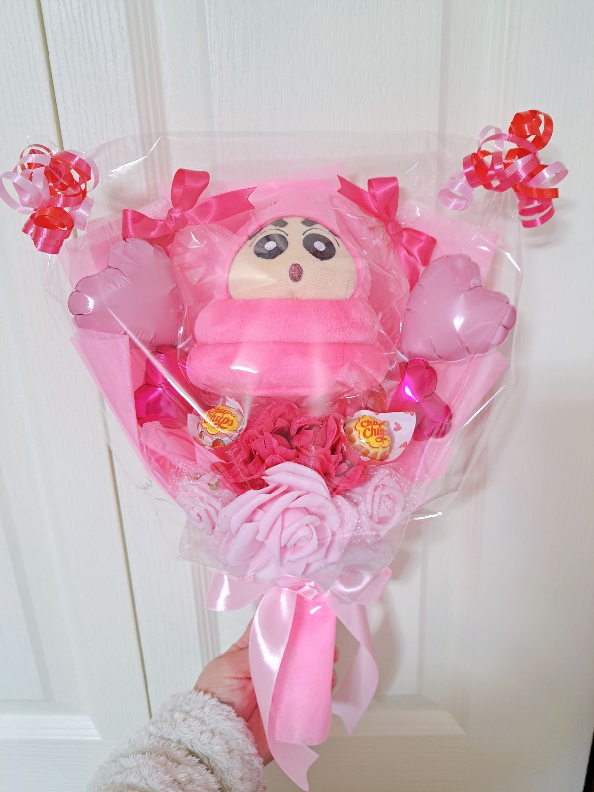 クレヨンしんちゃん　きぐるみマスコット　うんこ　バルーンブーケ　ぬいぐるみブーケ　卒業　誕生日　プレゼントに