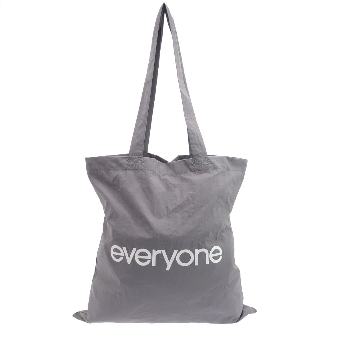 everyone エブリワン ナイロンロゴトートバッグ グレー - メルカリ