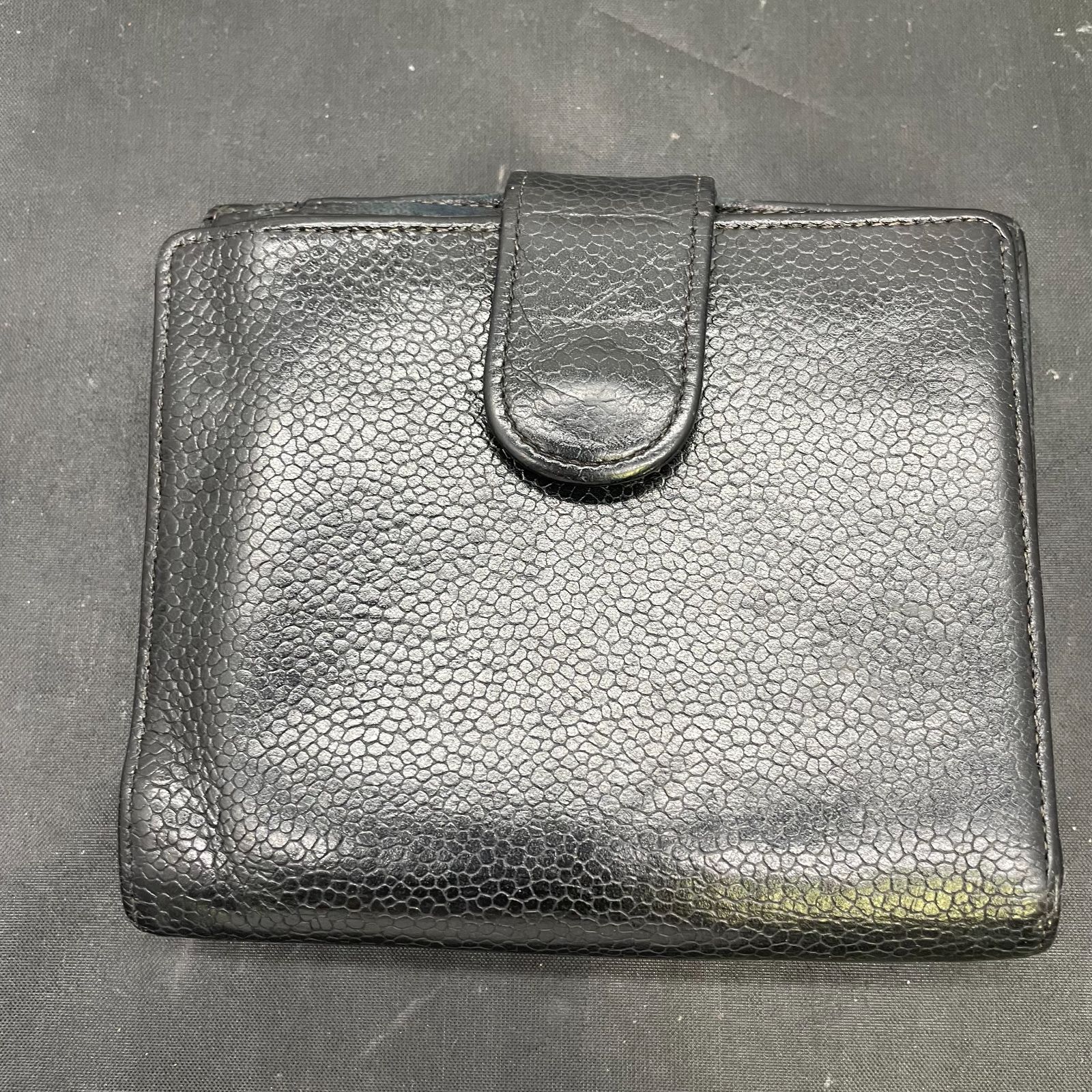 シャネル 財布 キャビアスキン ココマーク 財布 B25090087