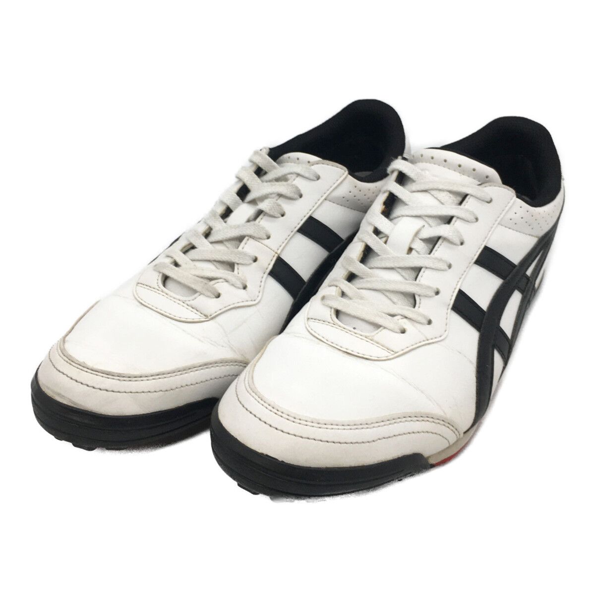 中古 アシックス asics ゴルフシューズ 27 ホワイト ブラック