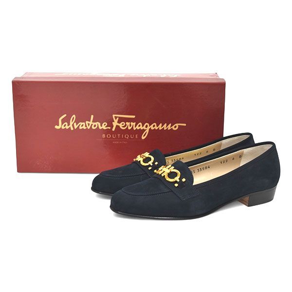 新品♪サルヴァトーレフェラガモ ガンチーニ スエード