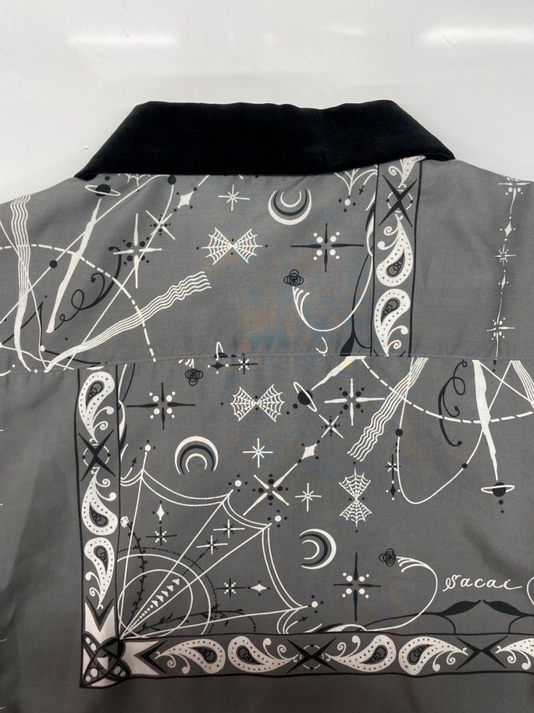 【美品】sacai × Dr.woo 半袖シャツ サイズ2 サカイ sacai 20SS × Dr Woo ドクター ウー Bandana Print Shirt