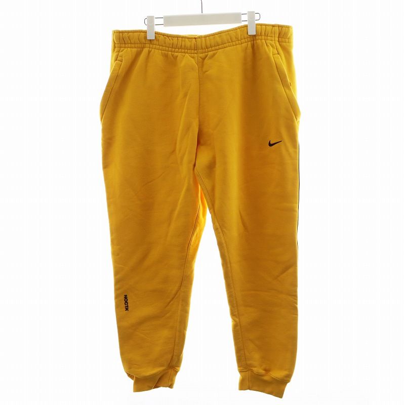 ナイキ NIKE × ノクタ NOCTA フリースパンツ NRG AU FLEECE PANTS ジョガーパンツ ロゴ XL 黄 イエロー 黒 ブラック DA3935-739 |AN19