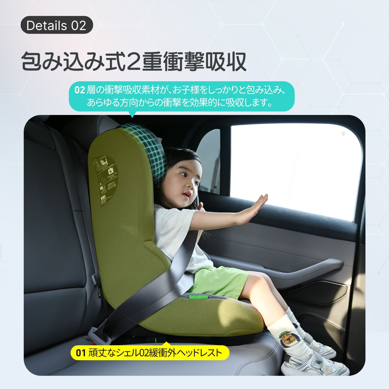 【美品】ジュニアシート チャイルドシート ISOFIX 15か月-12歳 チャイルドシート isofix ジュニアシート 3歳 から 4 歳 以上
