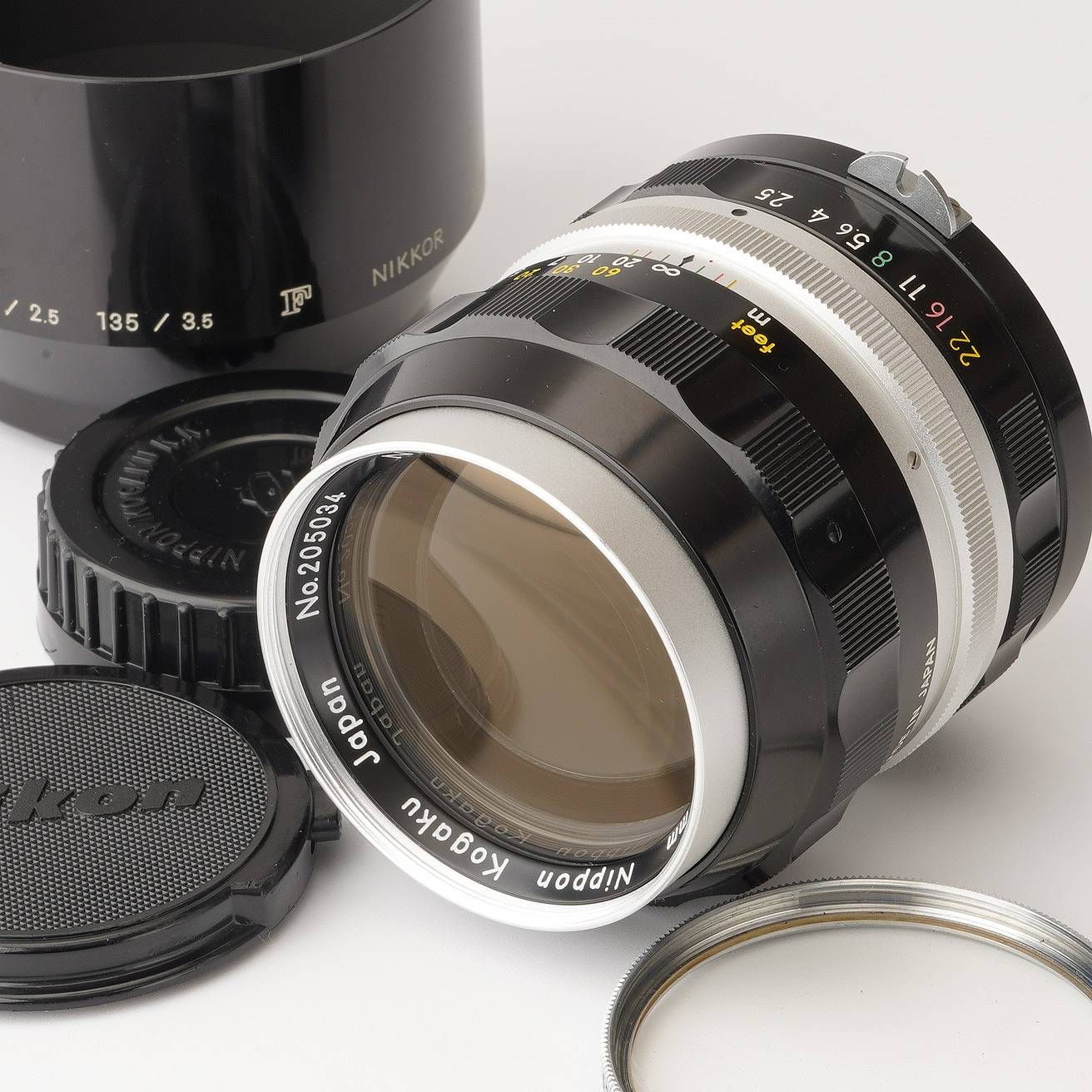 Nikon ニコン Fマウント F2.5 105mm NIKKOR-P Nikon 非Ai 【公式通販】 Fマウント F2.5 105mm Auto P NIKKOR レンズ(単焦点)