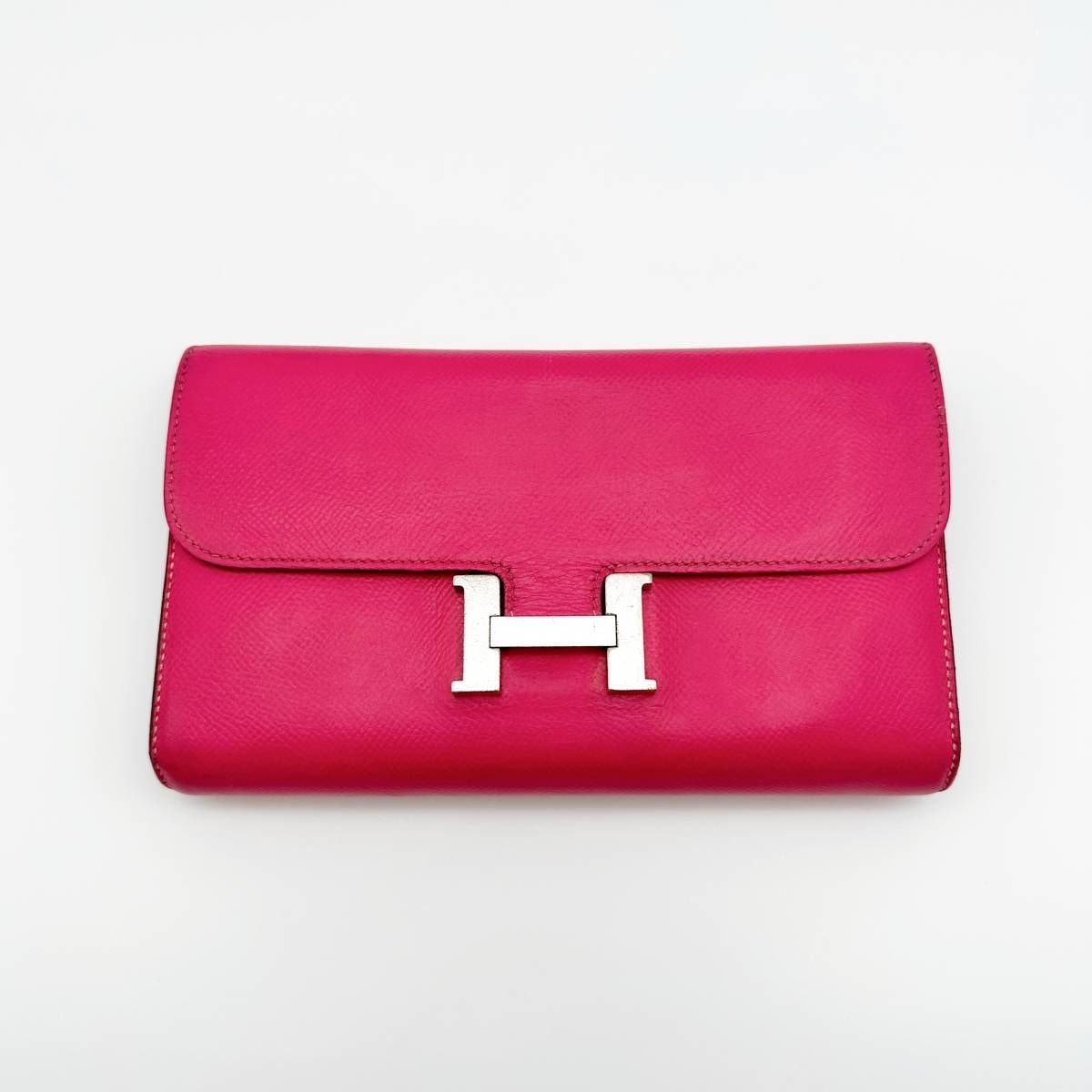 HERMES エルメス コンスタンス ロングウォレット エプソン ピンク HERMES エルメス コンスタンスロング コンスタンス ロングウォレット