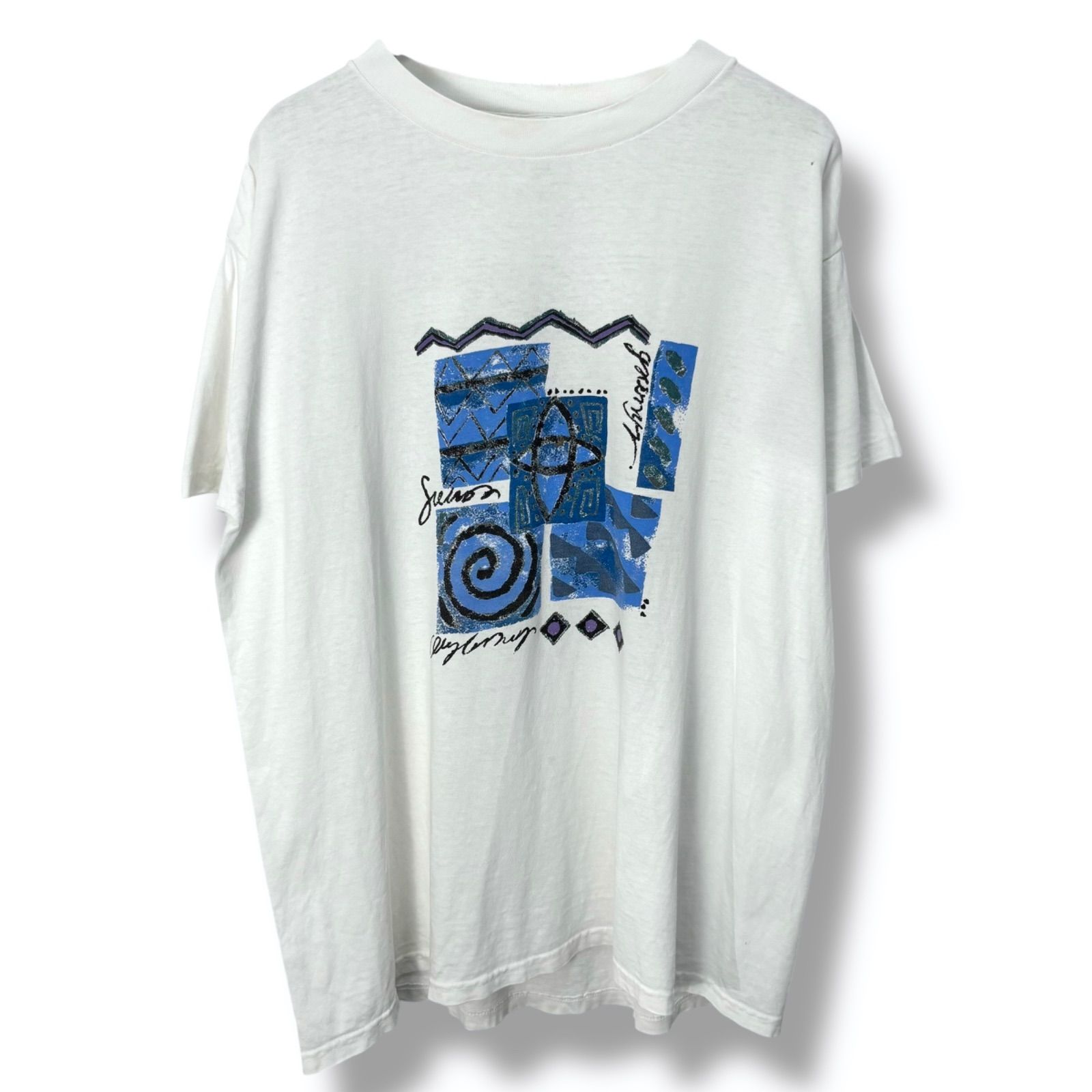 80s-90s Art Print T-Shirt 【M】 80年代 90年代 アート Tシャツ
