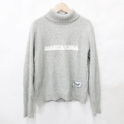 美品★ MARK&LONA ニット 保温 セーター グレー マーク&ロナ 正規品 MARK & LONA ゴルフセーター グレー
