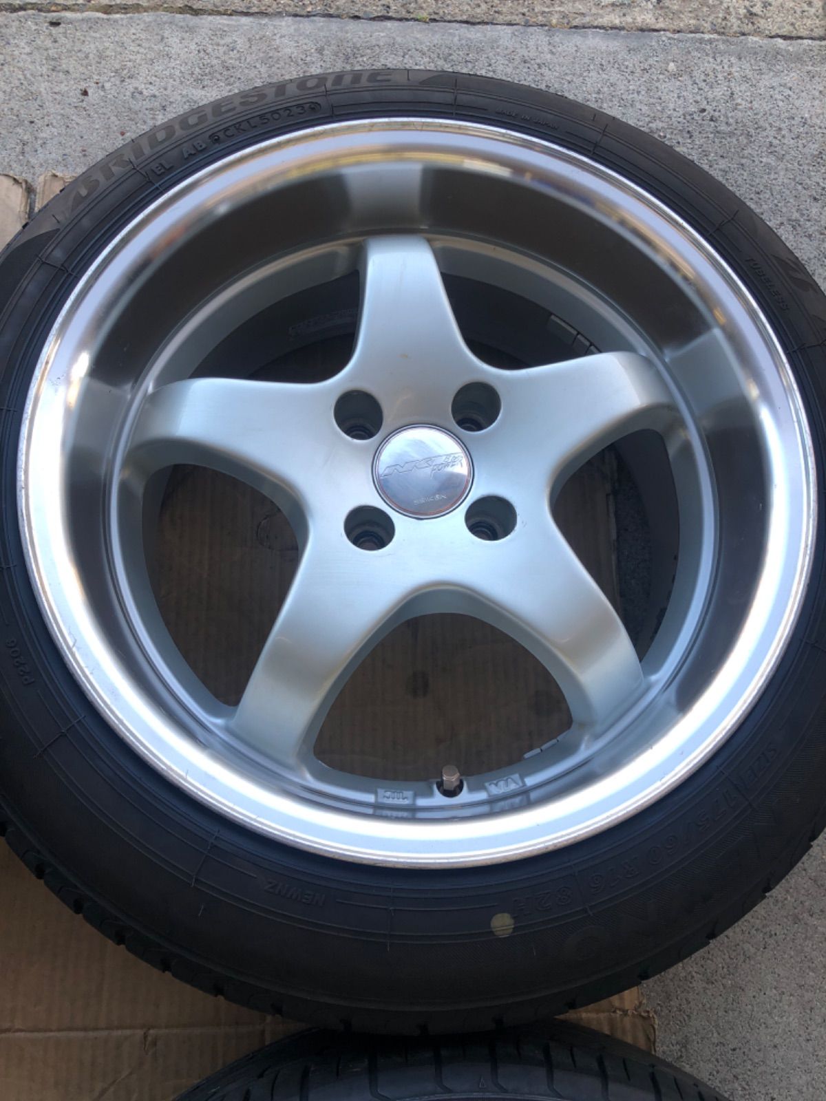 アクア SEIKEN 深リム 175/60R16 8J 7J タイヤホイールset サマー