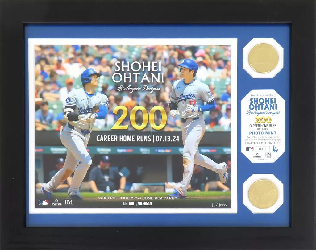 大谷翔平 MVP記念 フォトフレーム ドジャース ワールドシリーズ 実使用