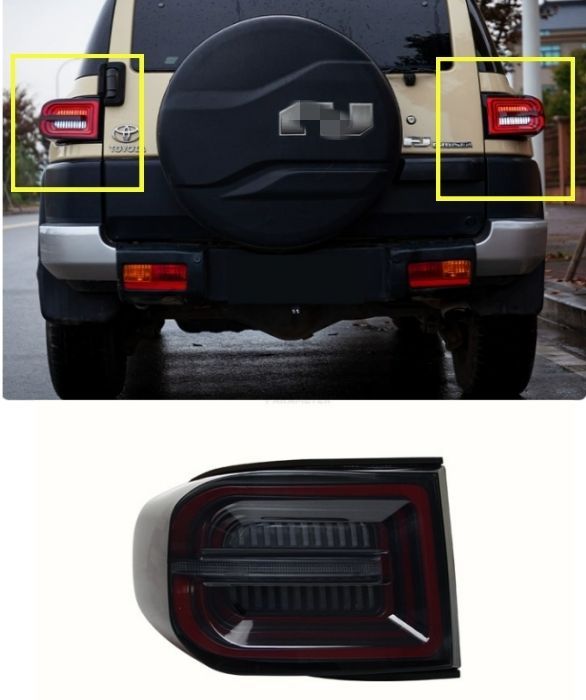 FJクルーザー テールライト テールランプ 流れるウインカー ドレスアップ 外装カスタム2006－2020 オープニングモーション付き