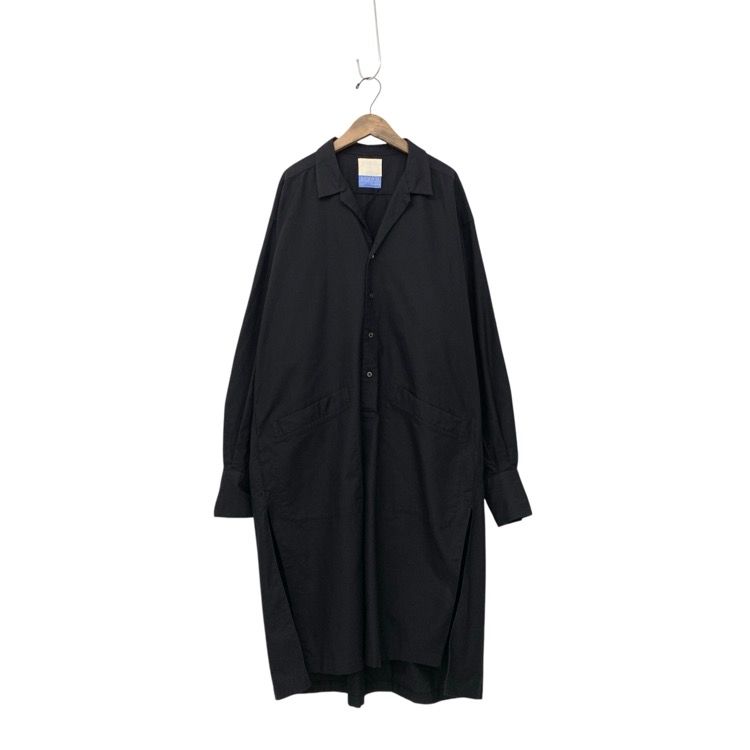 JUN MIKAMI ジュンミカミ アルモ コットンシャツワンピース ブラック