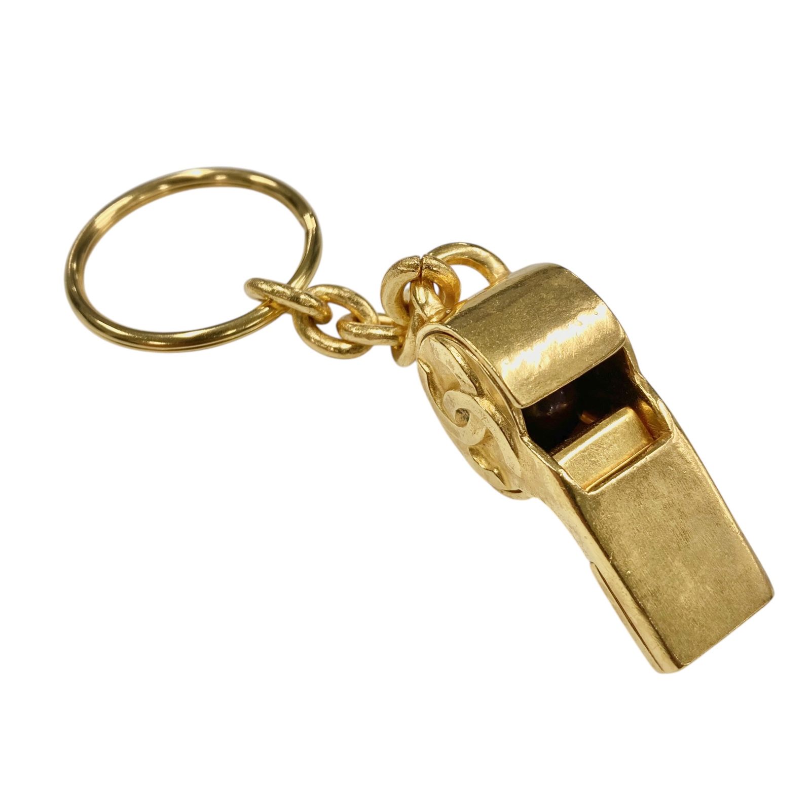 真贋判定済 CHANEL シャネル ホイッスル ゴールド B1026TH6AT