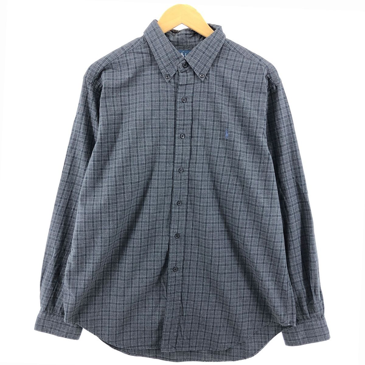古着 ラルフローレン Ralph Lauren POLO RALPH LAUREN 長袖 ボタンダウンチェックシャツ メンズXL相当/eaa502256