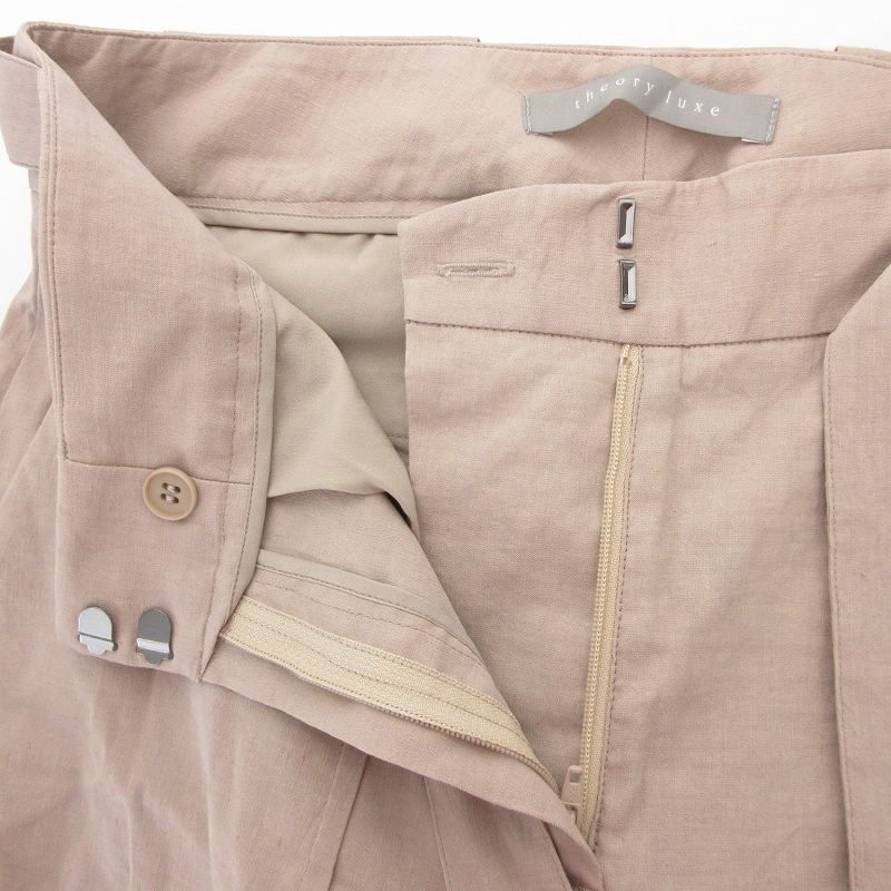セオリーリュクス theory luxe 美品 クロップドパンツ 麻 リネン