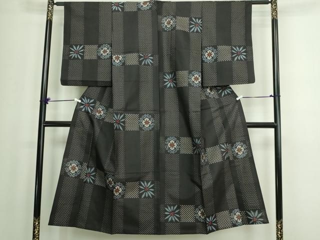 平和屋着物▽上質な紬　単衣　舞花文　正絹　逸品　DAAV9771sf 平和屋着物▽上質な紬 単衣 舞花文 正絹 逸品 DAAW9371sf - メルカリ