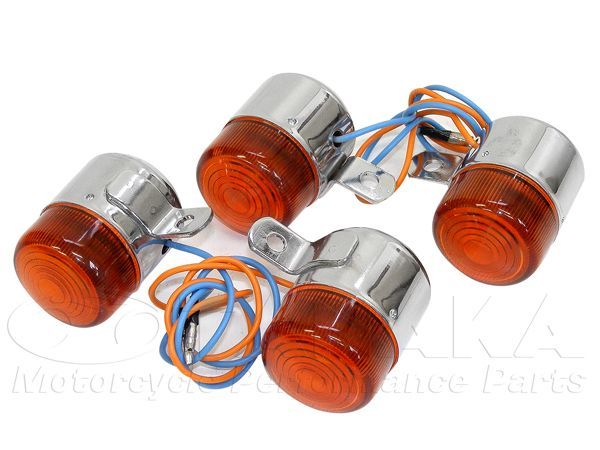 [ca467]汎用　ウインカー　A（6v)　オレンジ　4Lモンキータイプ
