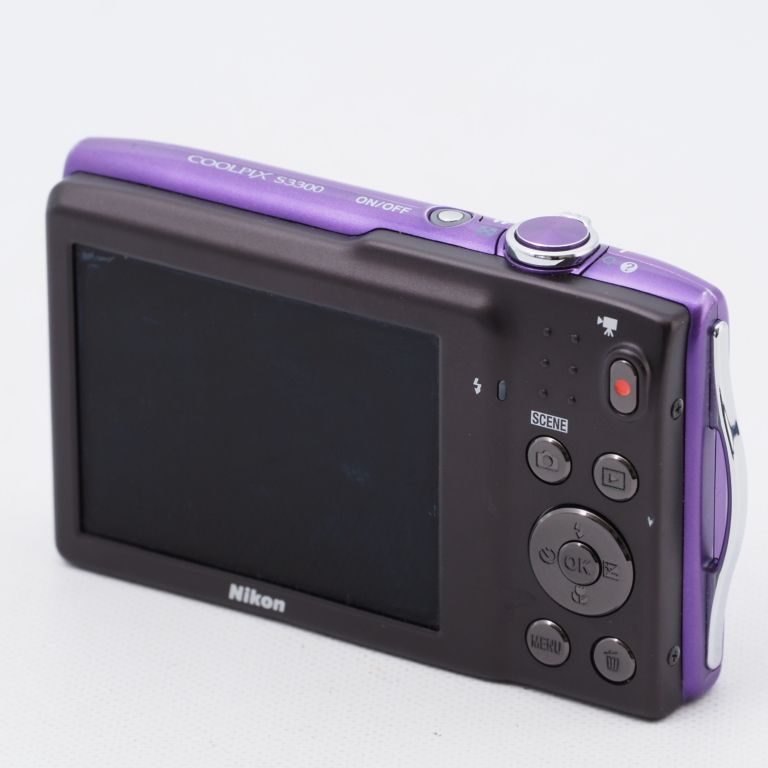 Nikon ニコン デジタルカメラ COOLPIX (クールピクス) S3300 ラベンダーパープル S3300PP - メルカリ