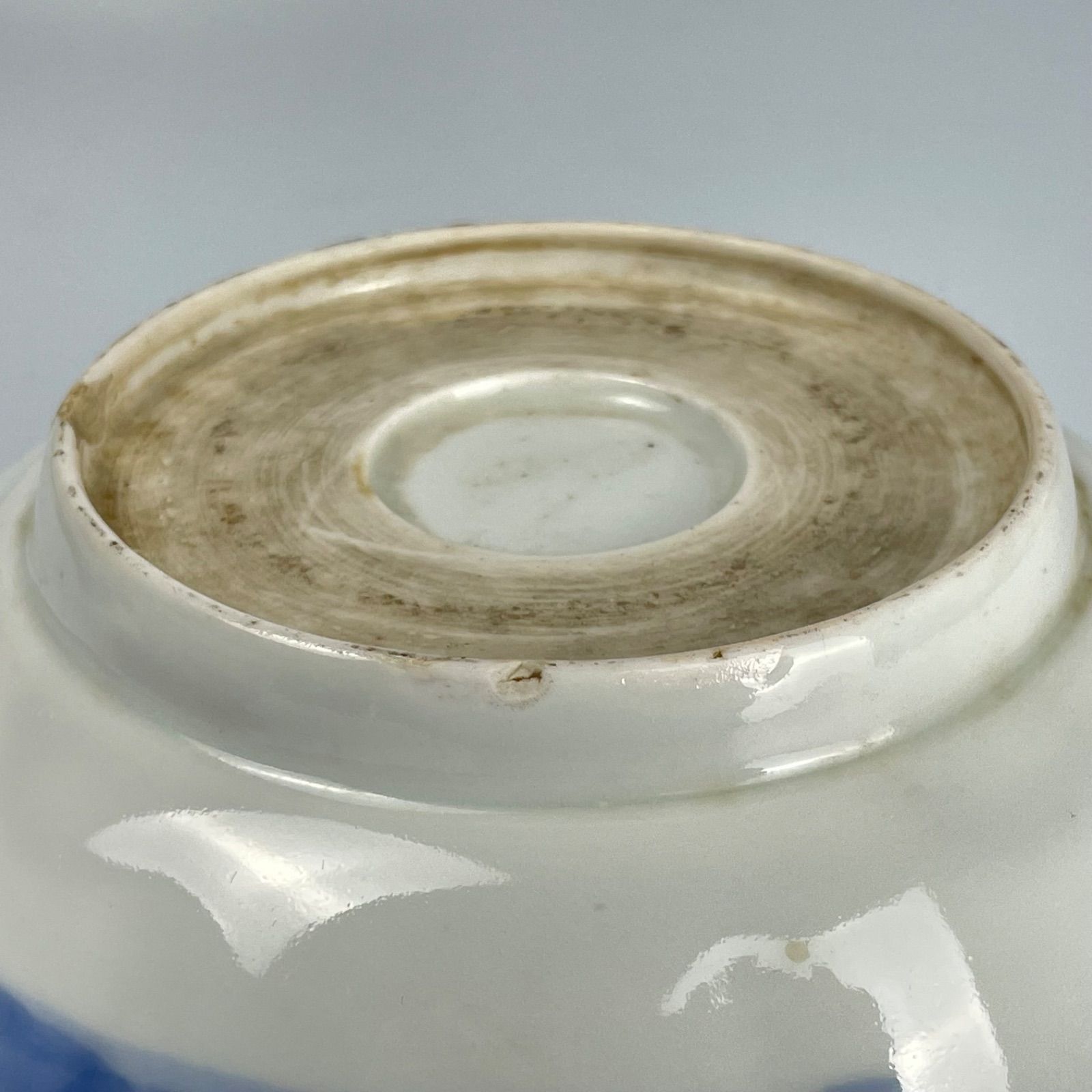 272 染付 鷺 宝袋 古伊万里 伊万里焼 骨董 アンティーク 膾皿 6