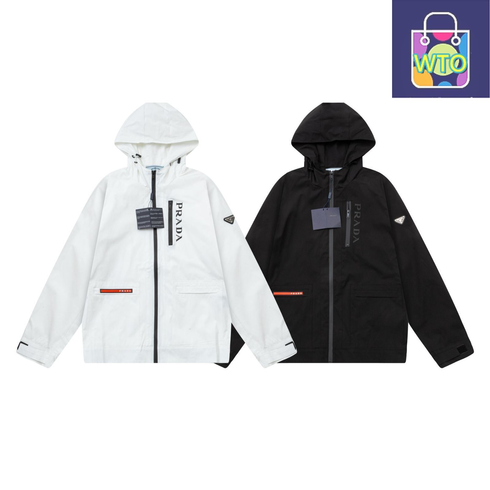 本日限定特価】PRADA メンズ フーディー トライアングルロゴ