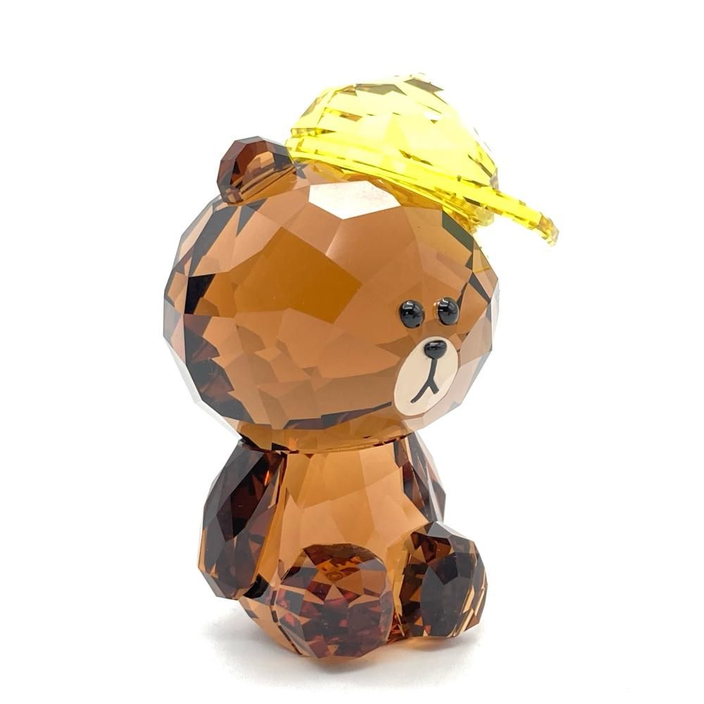 スワロフスキー SWAROVSKI LINEフレンズ ブラウン オブジェ 置物 5492743 クリア