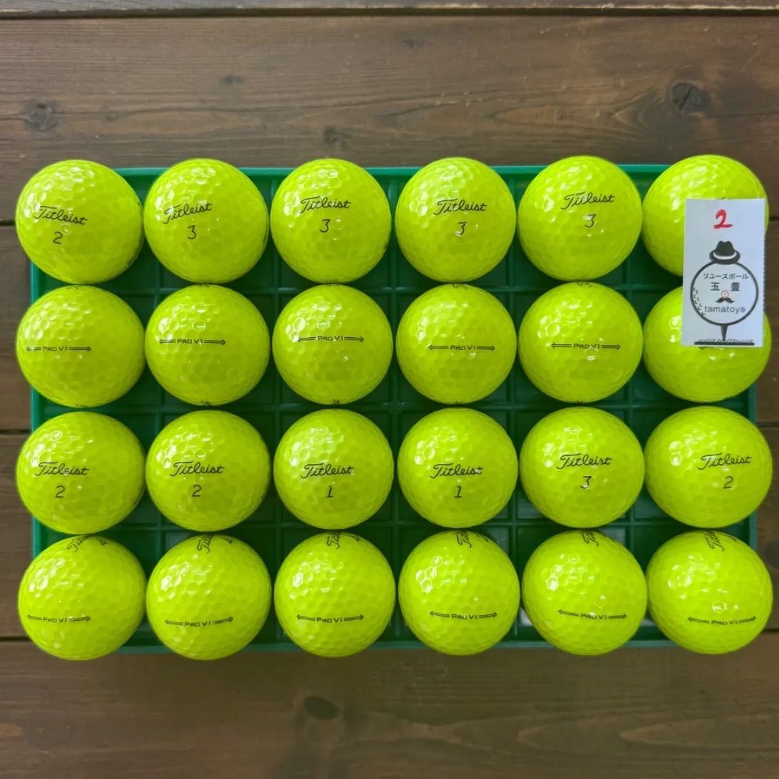 タイトリストPrO v1ボール(イエロー)他 Titleist Pro V1 イエロー 4