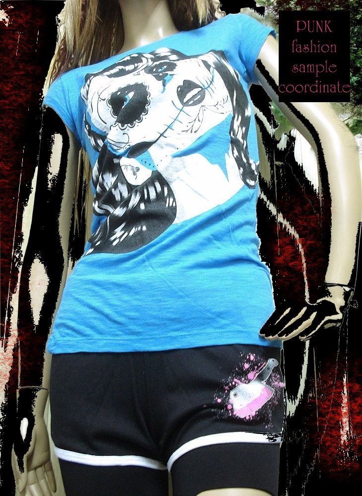 廃盤 パンク 服 ファッション Tシャツ 半袖 グロかわ ホラー
